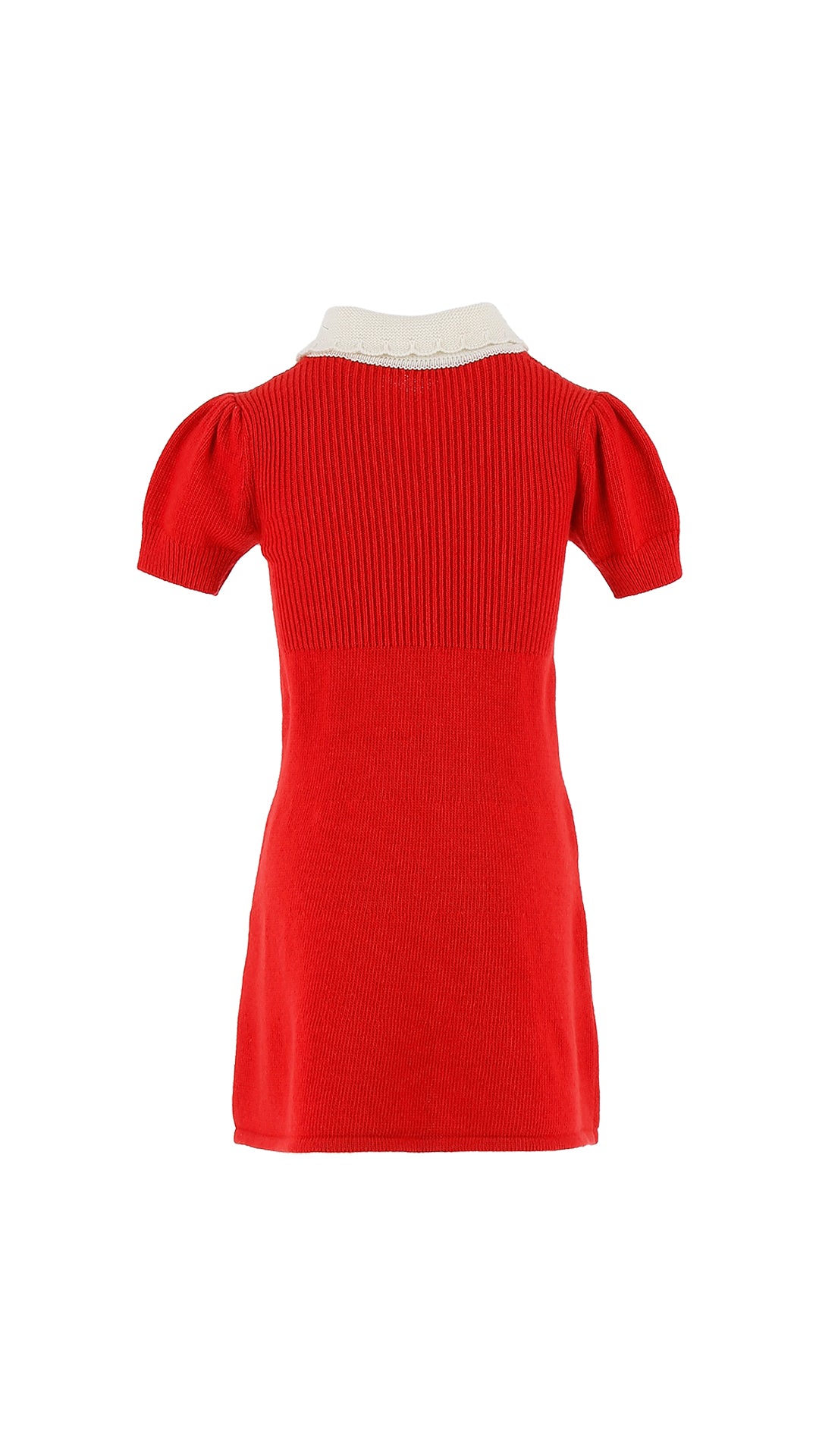 Philosophy SS Knit Dress w/ Bow Detail Red-White 5Y