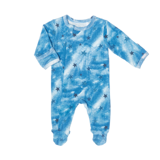 Coccoli Printed Stars Modal Zip Footie