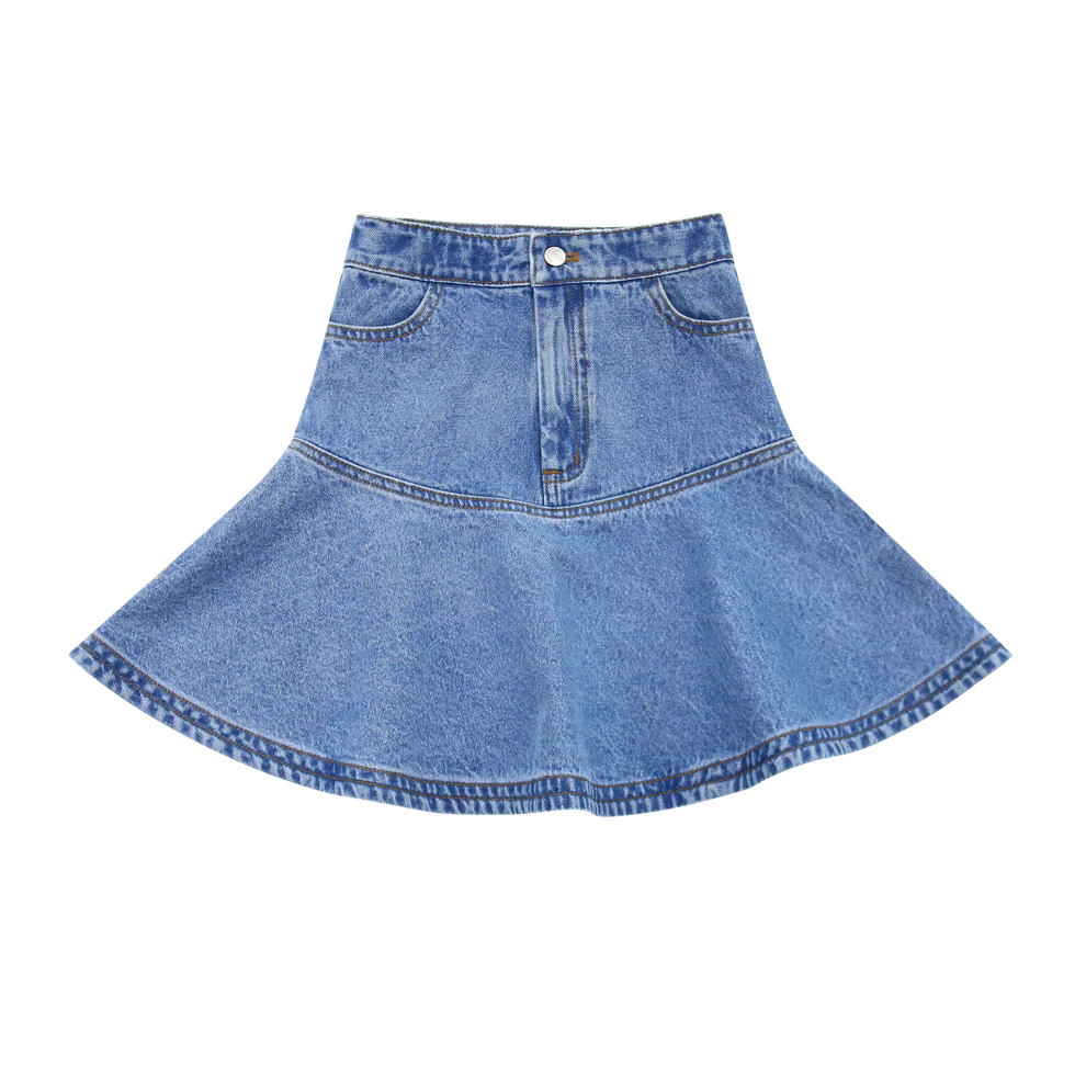 Little Parni Denim Short Skirt