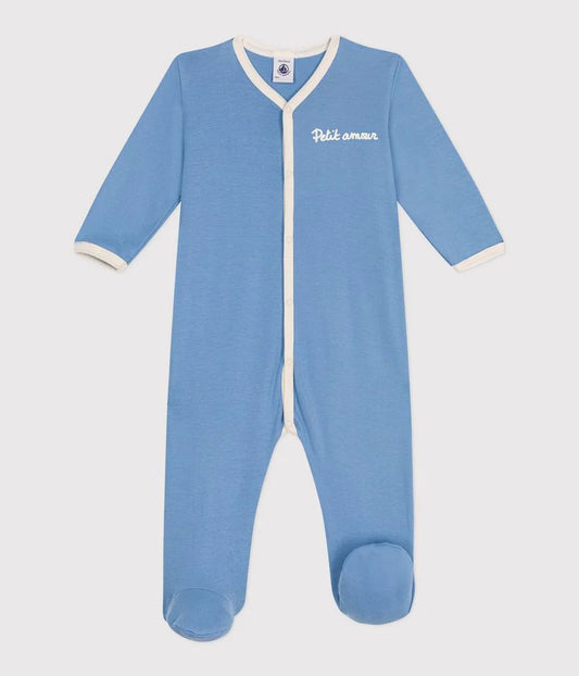 Petit Bateau Front Snap Petit Amour Footie
