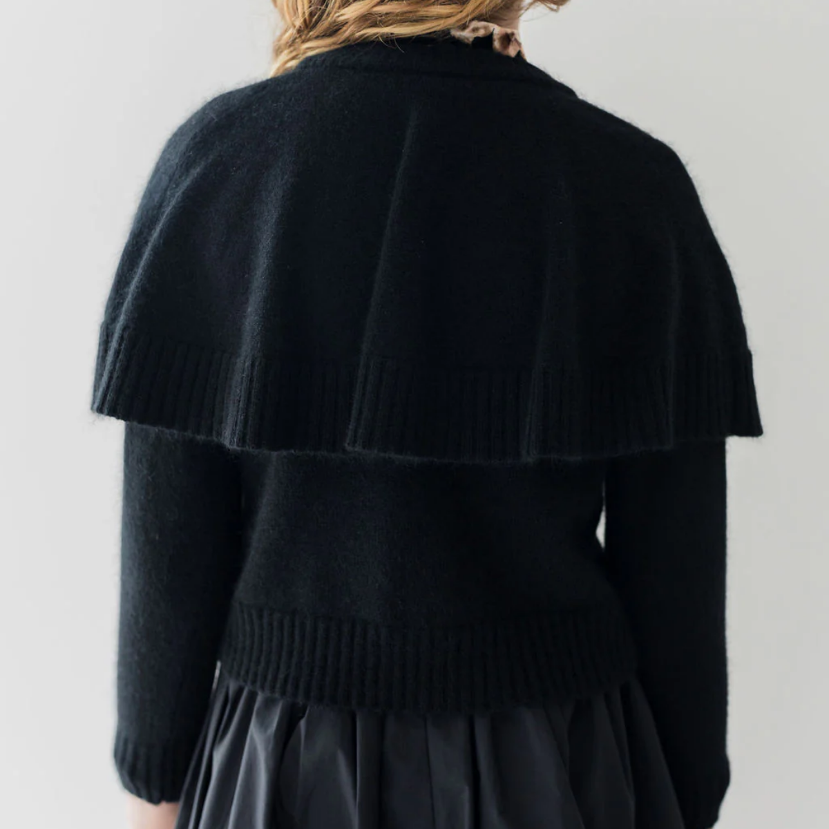 Petite Amalie Shawl Cardigan Black | Tuesday's Child