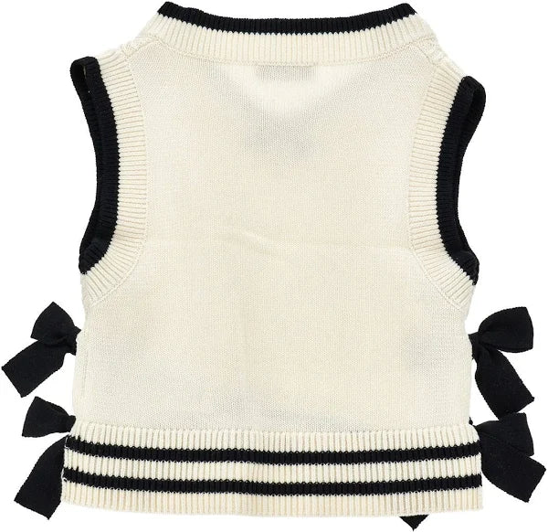 Philosophy Knit Bow Vest