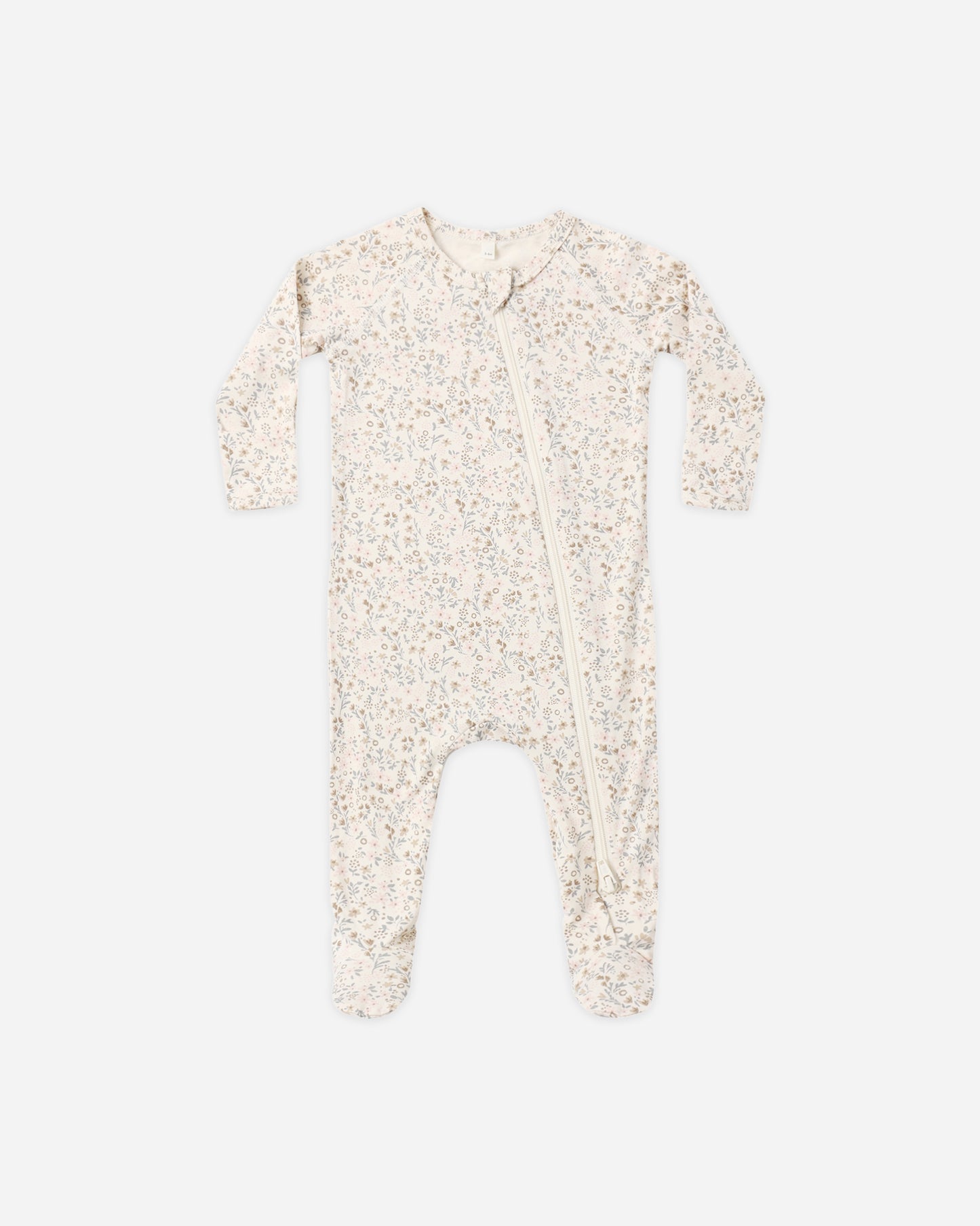 Quincy Mae Bamboo Zip Footie