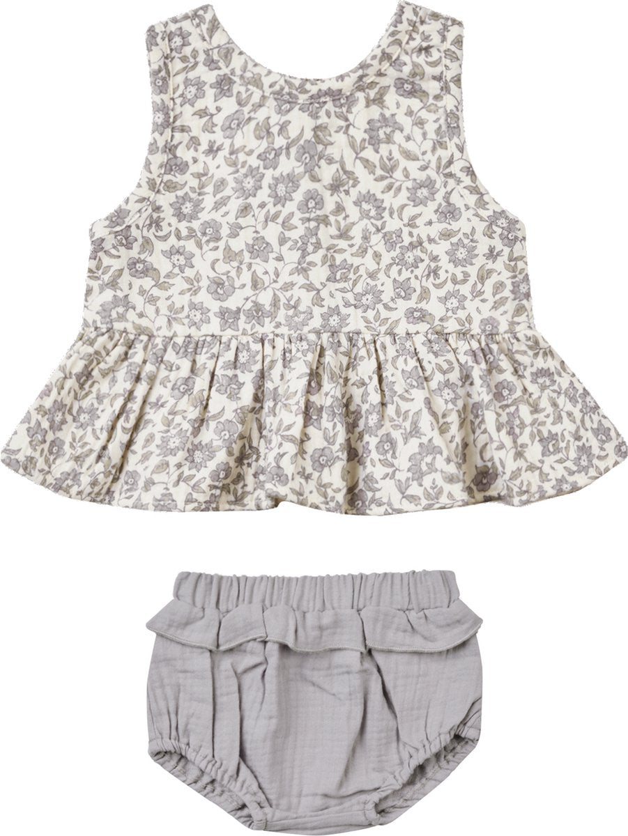 Quincy Mae Sleeveless Peplum Outfit