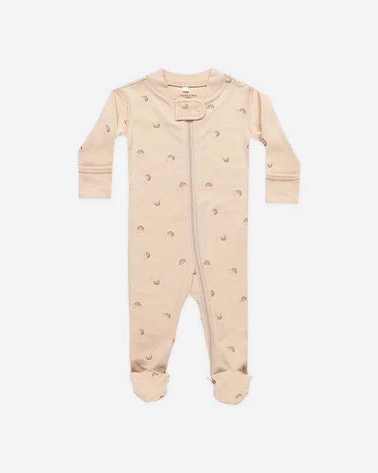 Quincy Mae Bamboo Zip Footie
