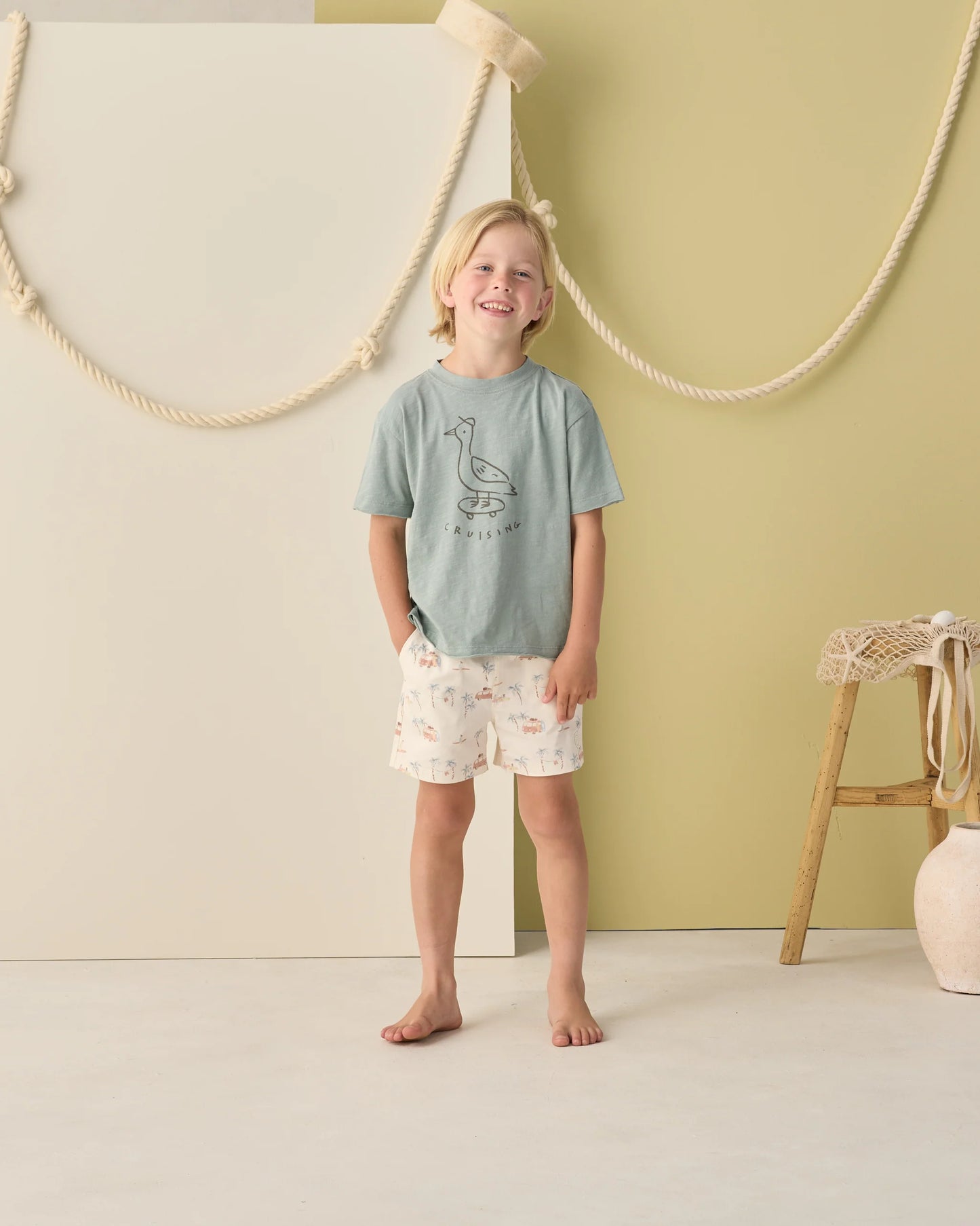 Rylee + Cru Raw Edge Tee