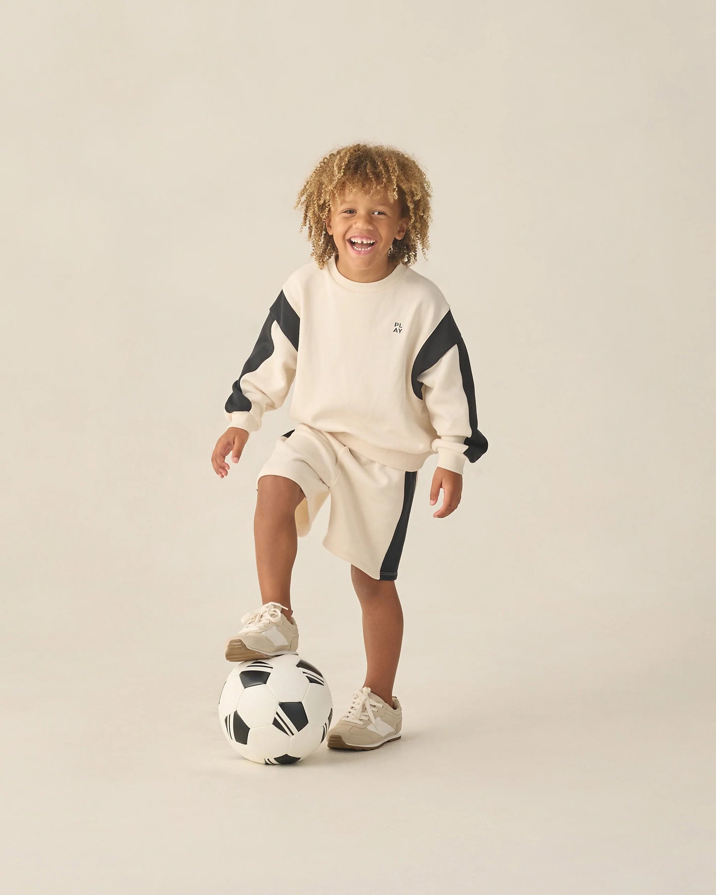 Rylee + Cru Relaxed Sweatshirt & Boxing Short Set
