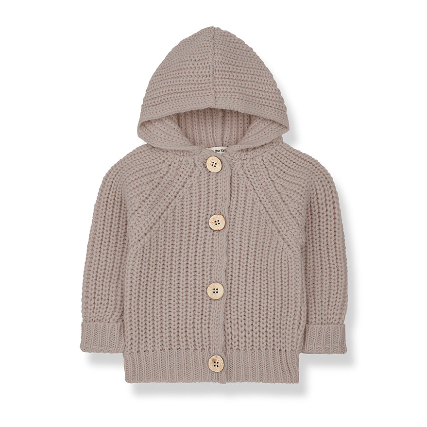 One + In the Family Ross Hooded Knit Jacket