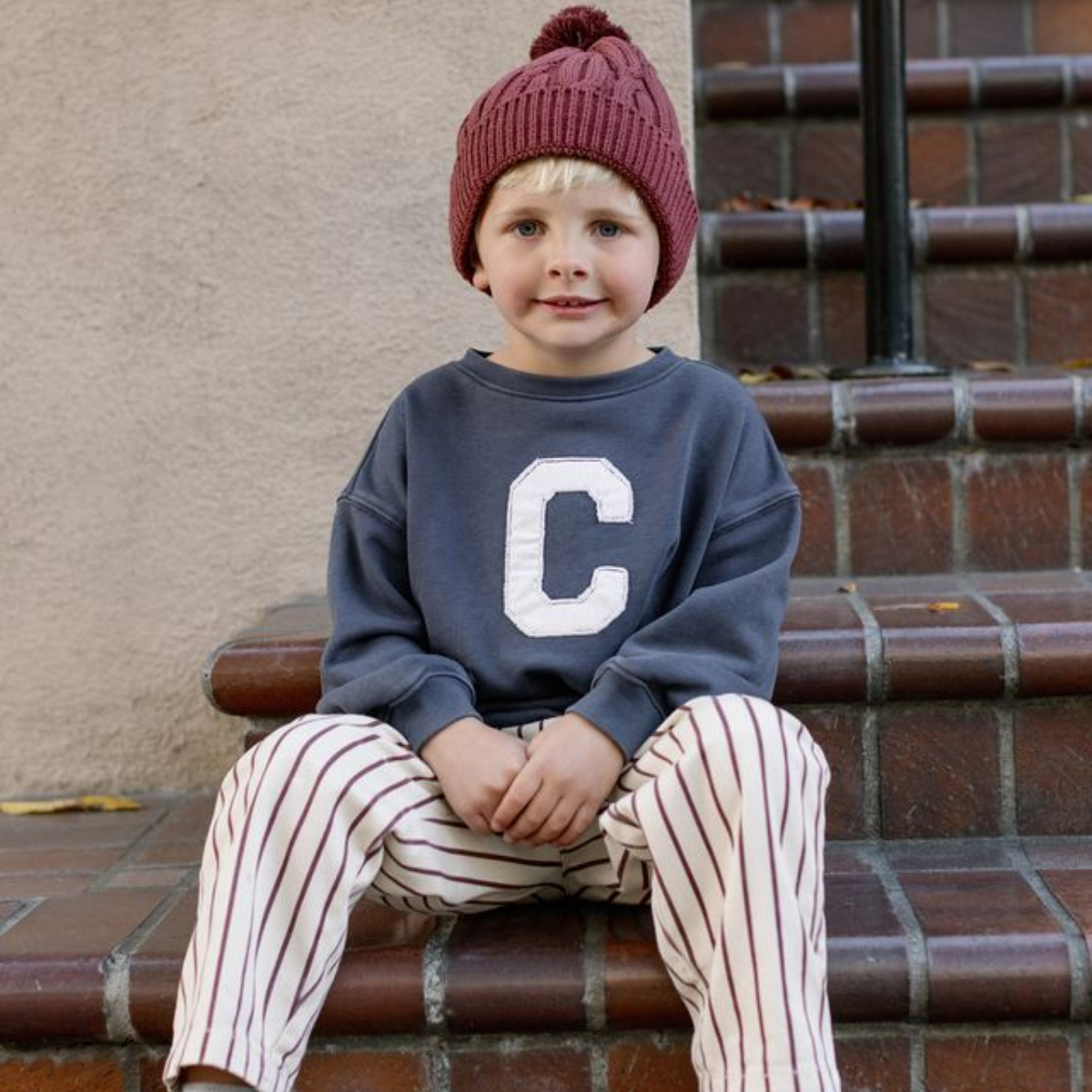 Rylee + Cru Relaxed 'C' Sweatshirt | Tuesday's Child