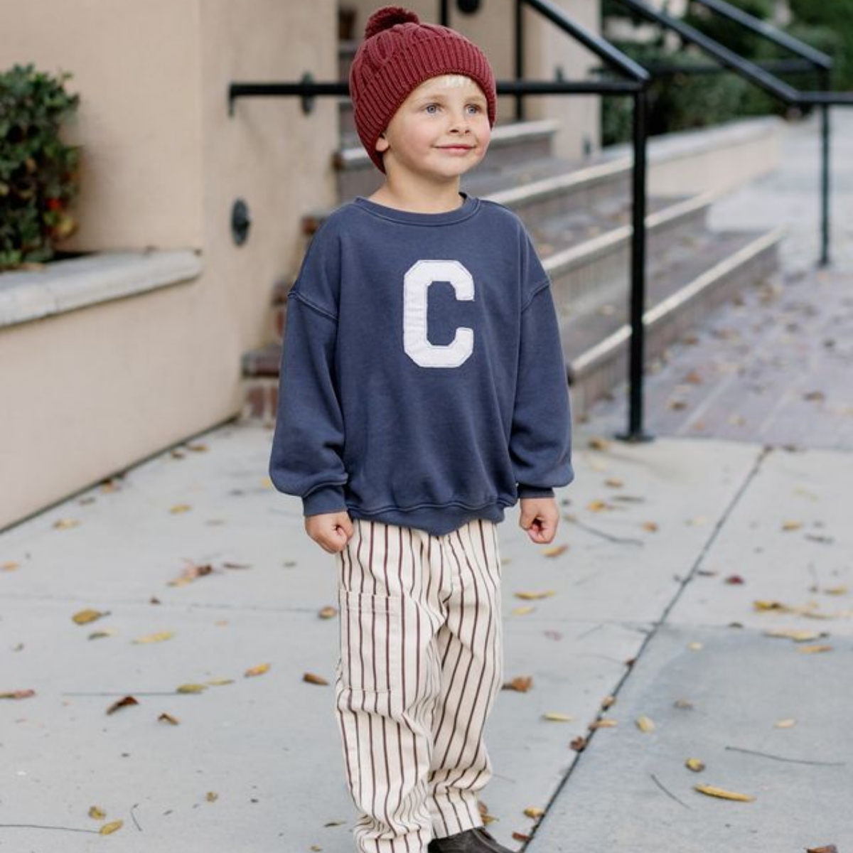 Rylee + Cru Relaxed 'C' Sweatshirt | Tuesday's Child