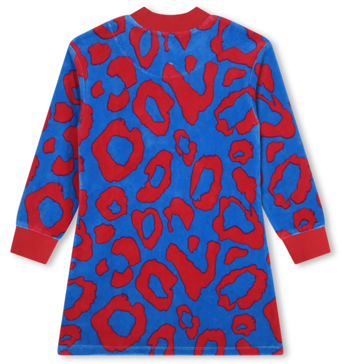 Little Marc Jacobs LS Velour Cheetah Dress