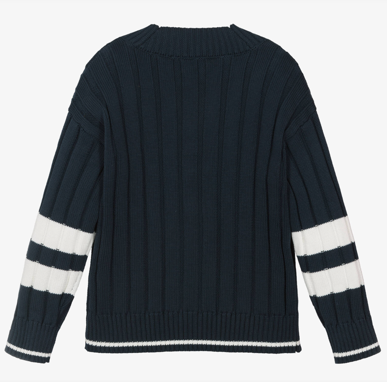 Armani Junior Striped Sleeve Cardigan