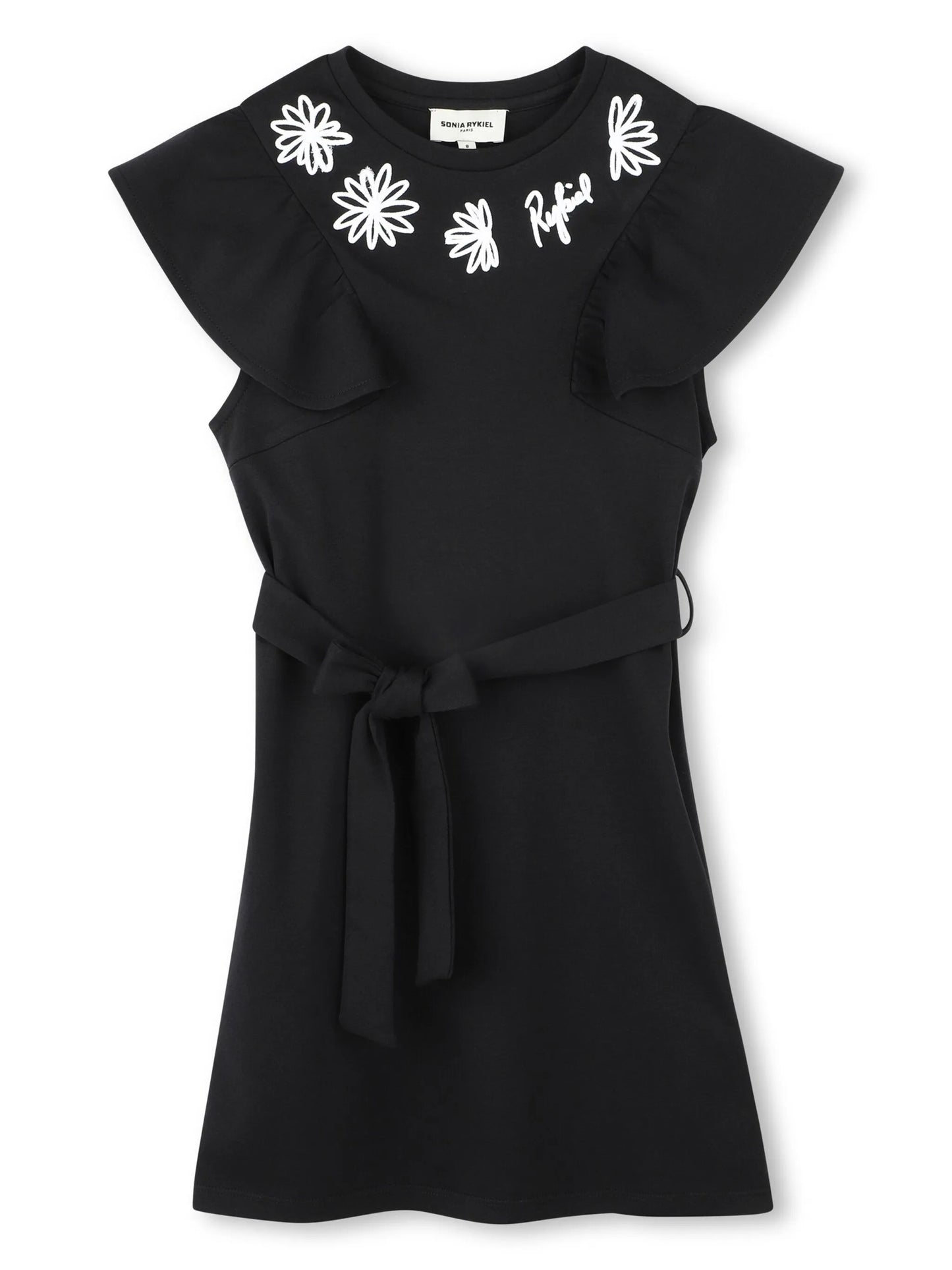 Sonia Rykiel SS Embroidered Flowers Dress w/ Belt
