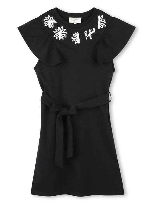 Sonia Rykiel SS Embroidered Flowers Dress w/ Belt