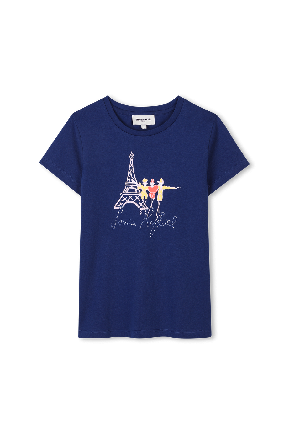Sonia Rykiel Glitter Logo Eiffel Tower T-shirt