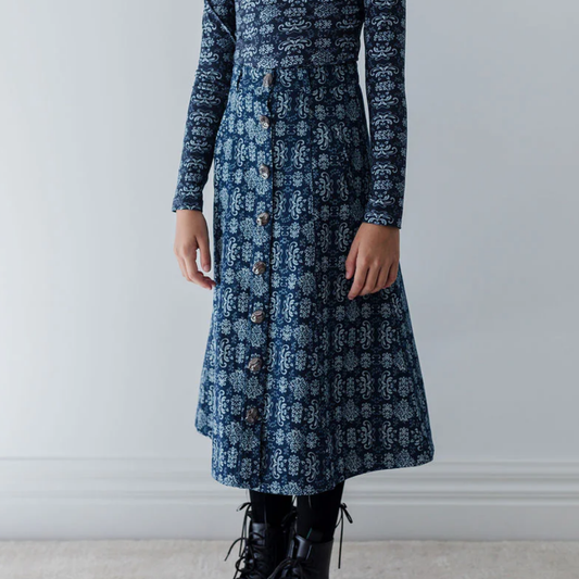 Steph Denim Button Front Skirt | Tuesday's Child