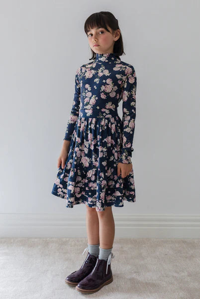 Steph Lilac Floral Print Cord Skirt | Tuesday's Child