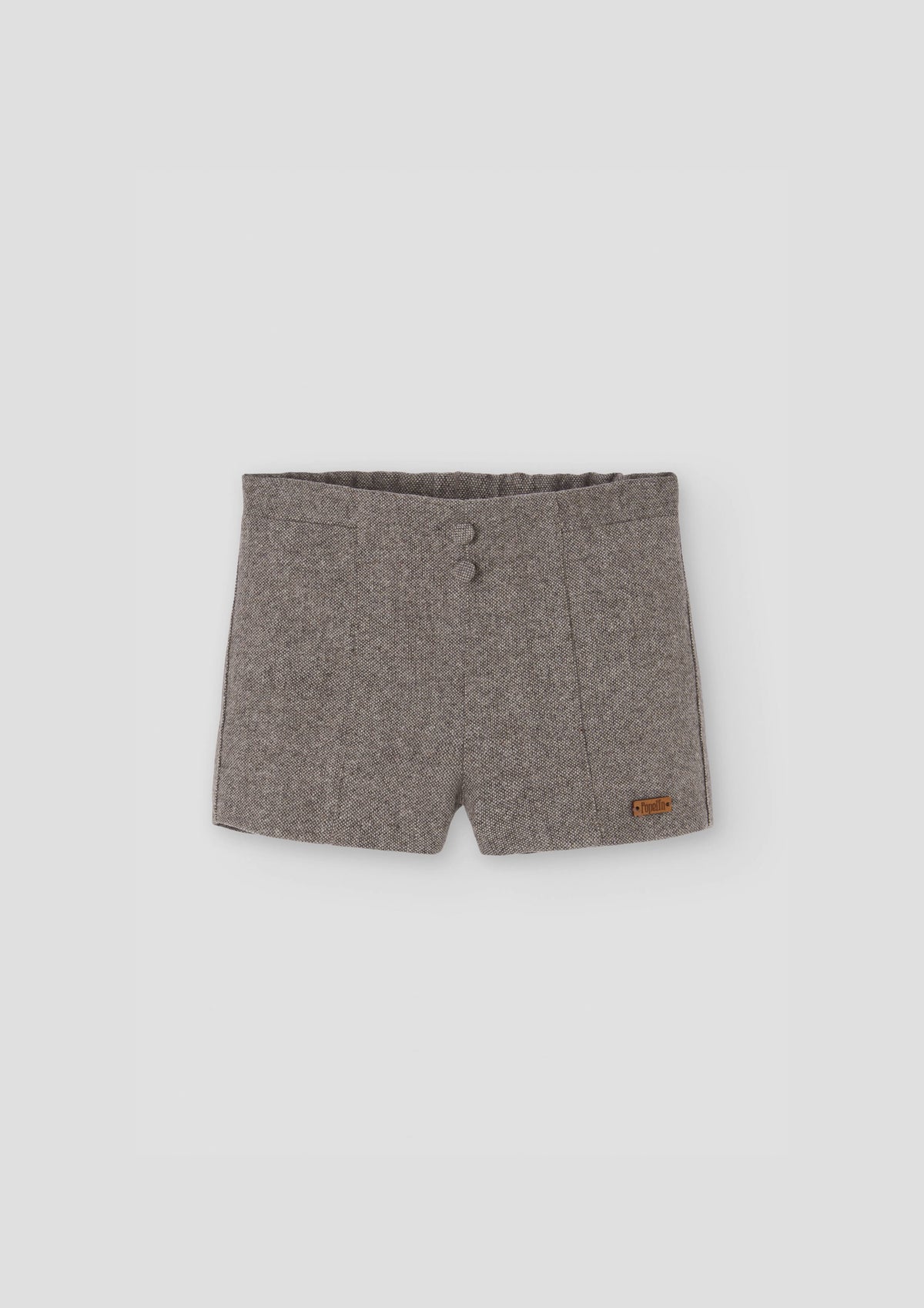 Popelin Fleck Mandarin Shirt & Short Set