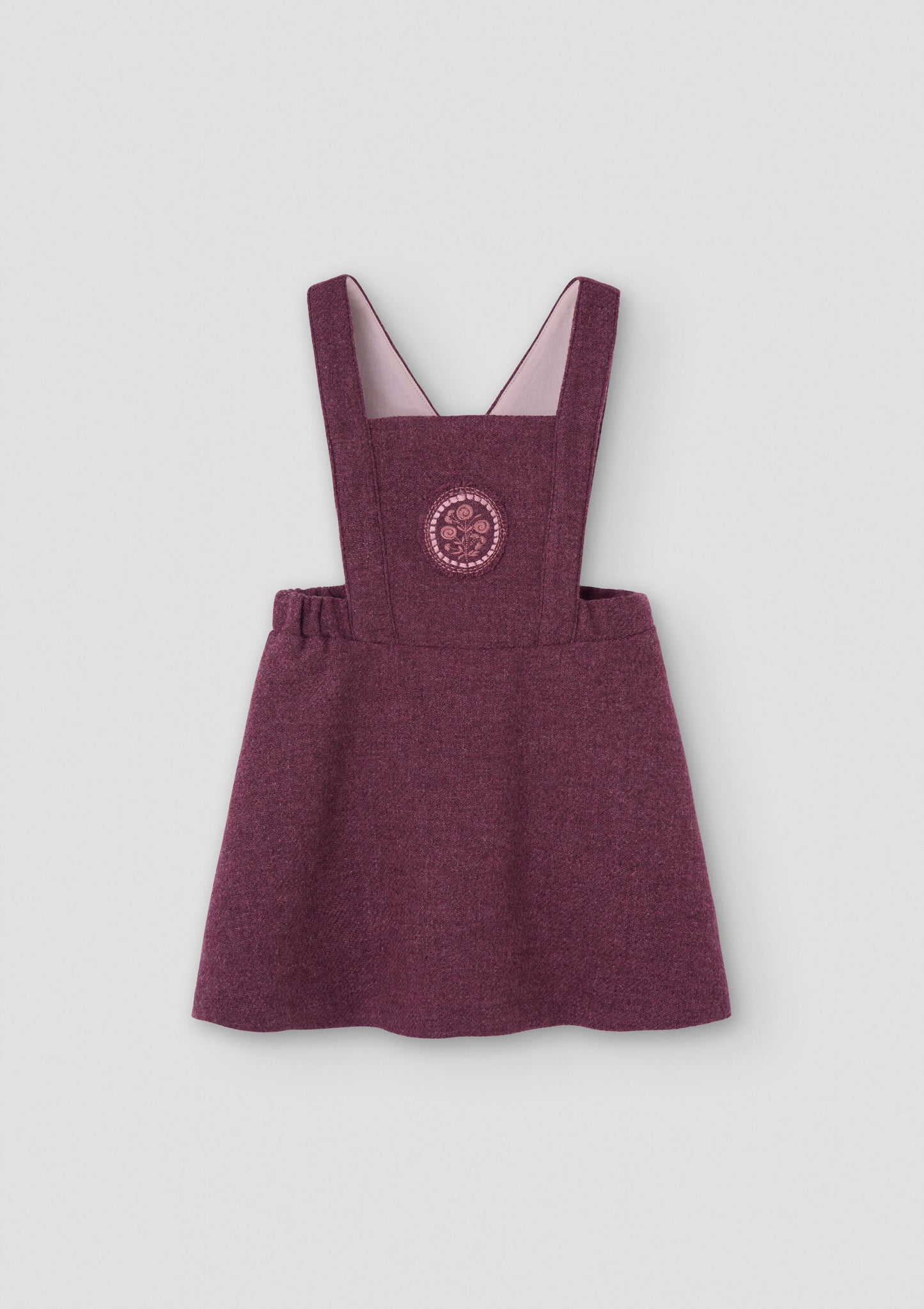 Popelin Embroidery Woolen Dress