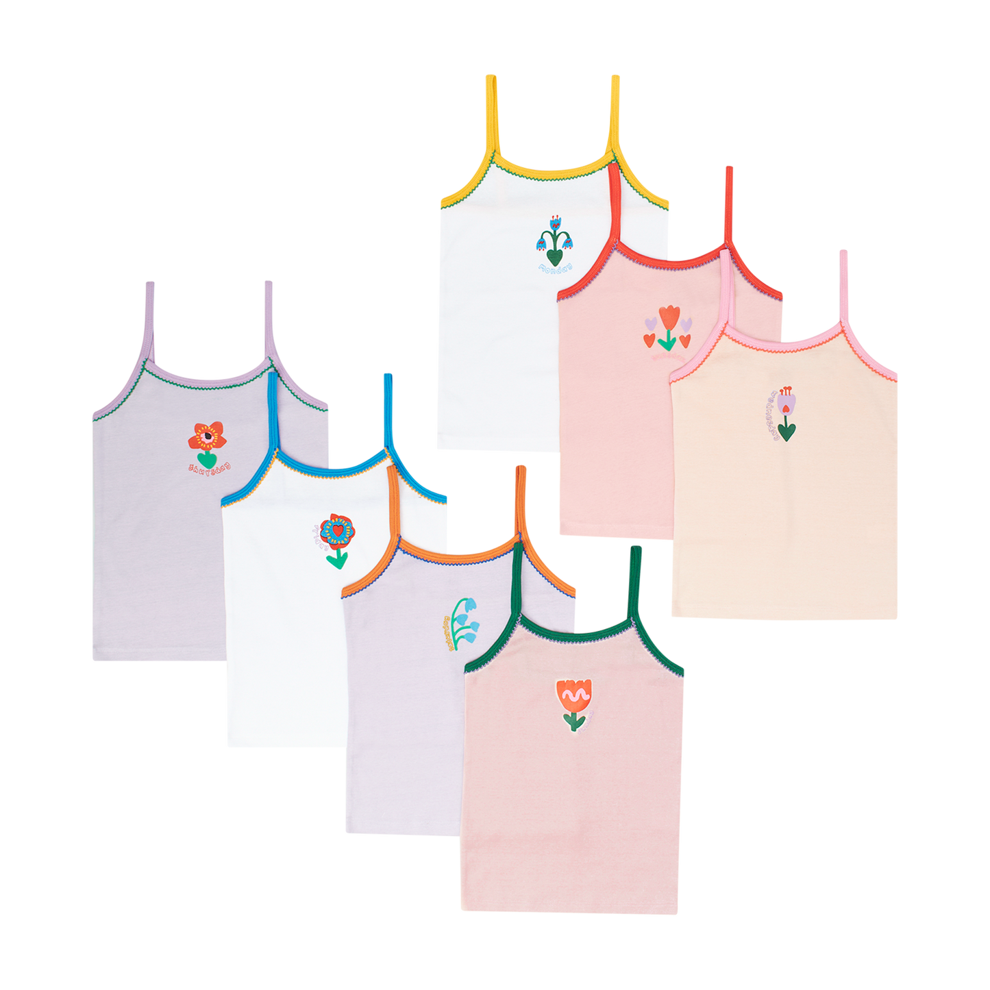 Stella McCartney Girl's Camis Set w/ Flowers Print