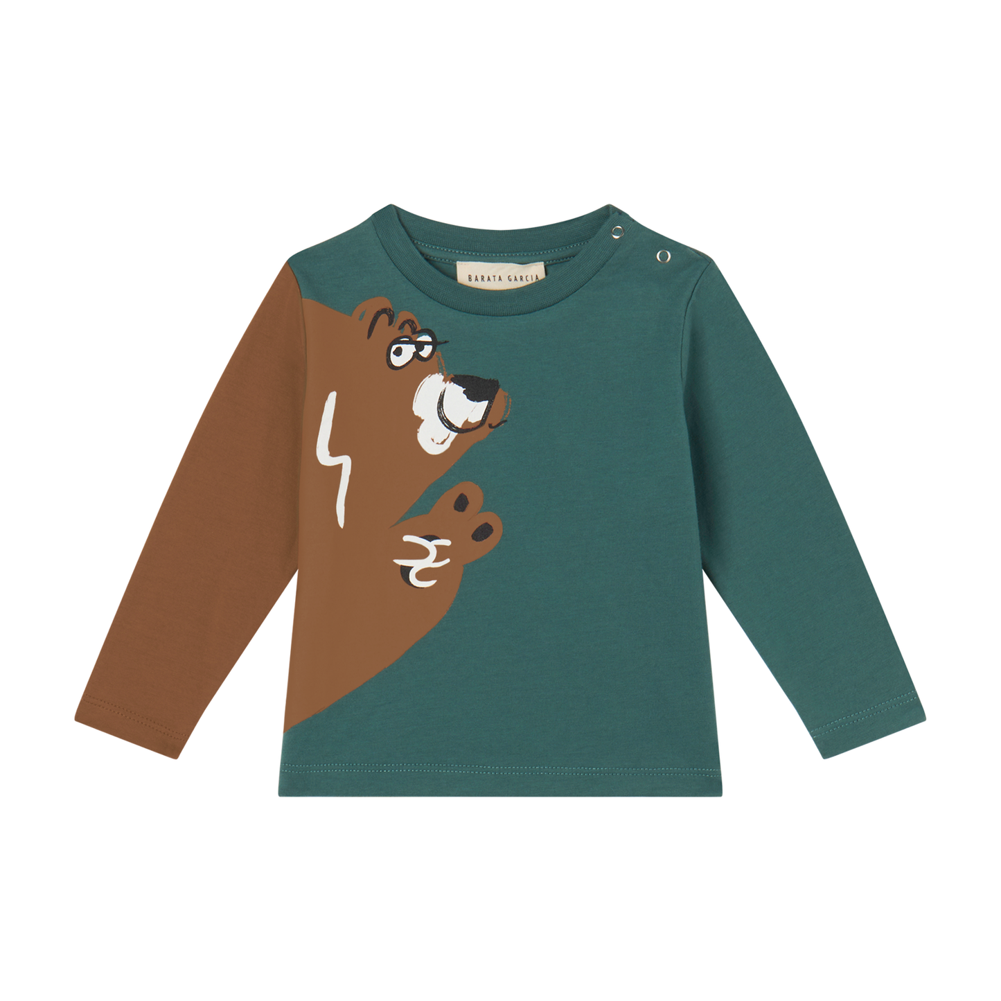 Stella McCartney Baby Boy LS Tee w/ Hiding Bear Print