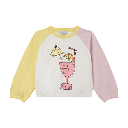 Stella McCartney Girl's LS Cocktail Print Sweatshirt