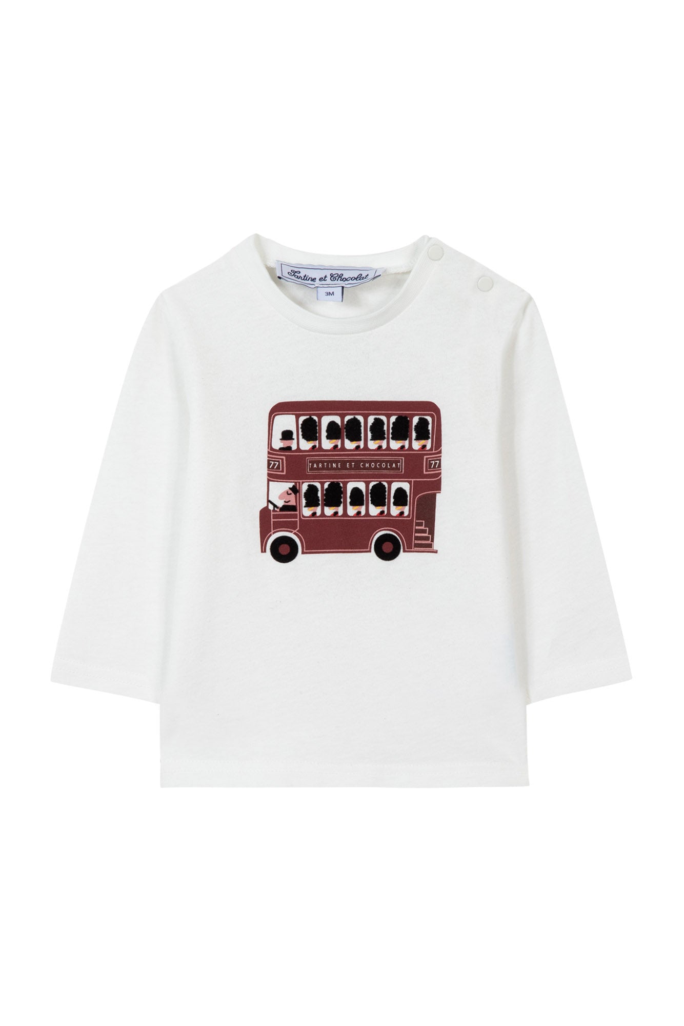 Tartine LS Double Decker Bus Print T-shirt