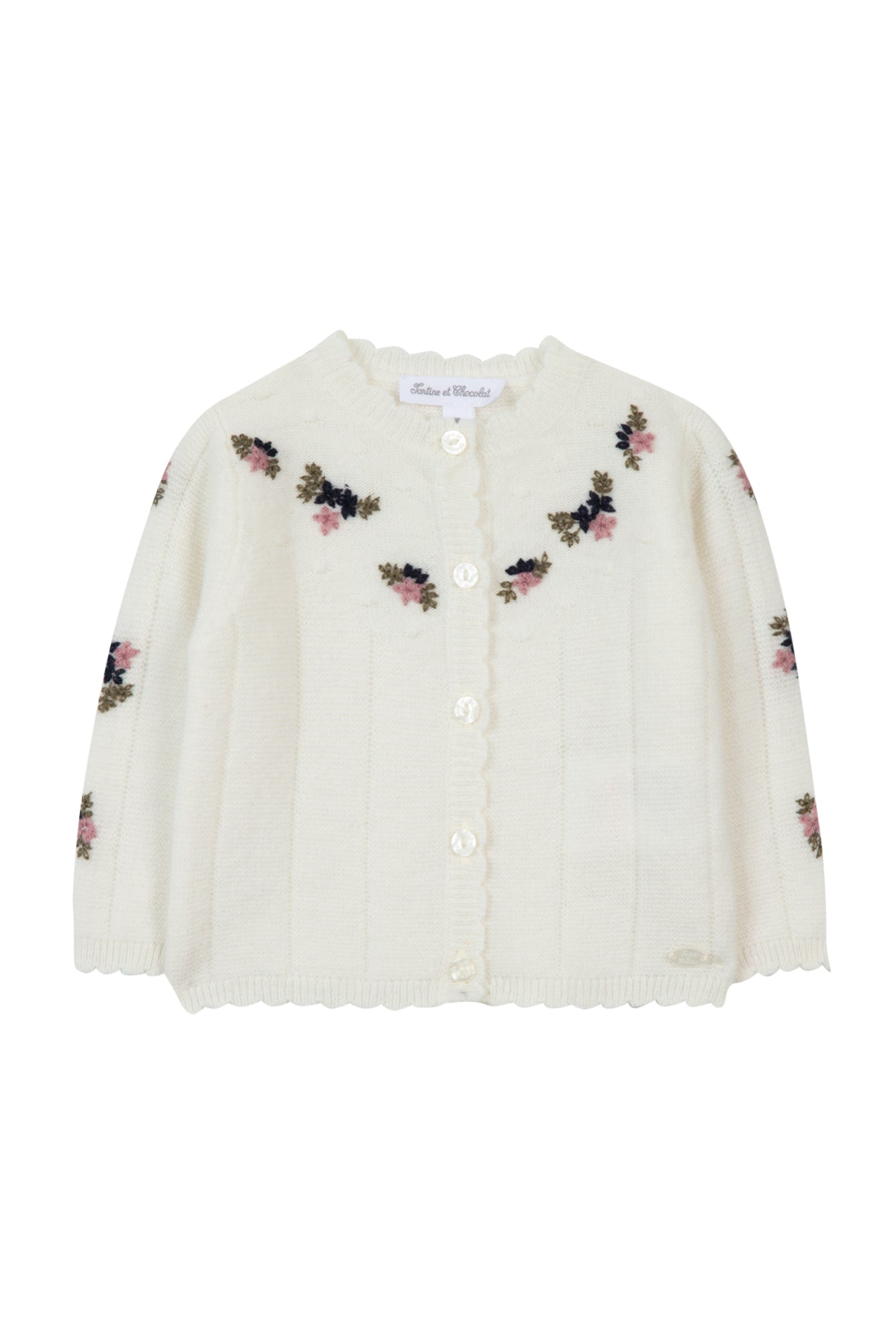 Tartine Knit Floral Stitch Cardigan