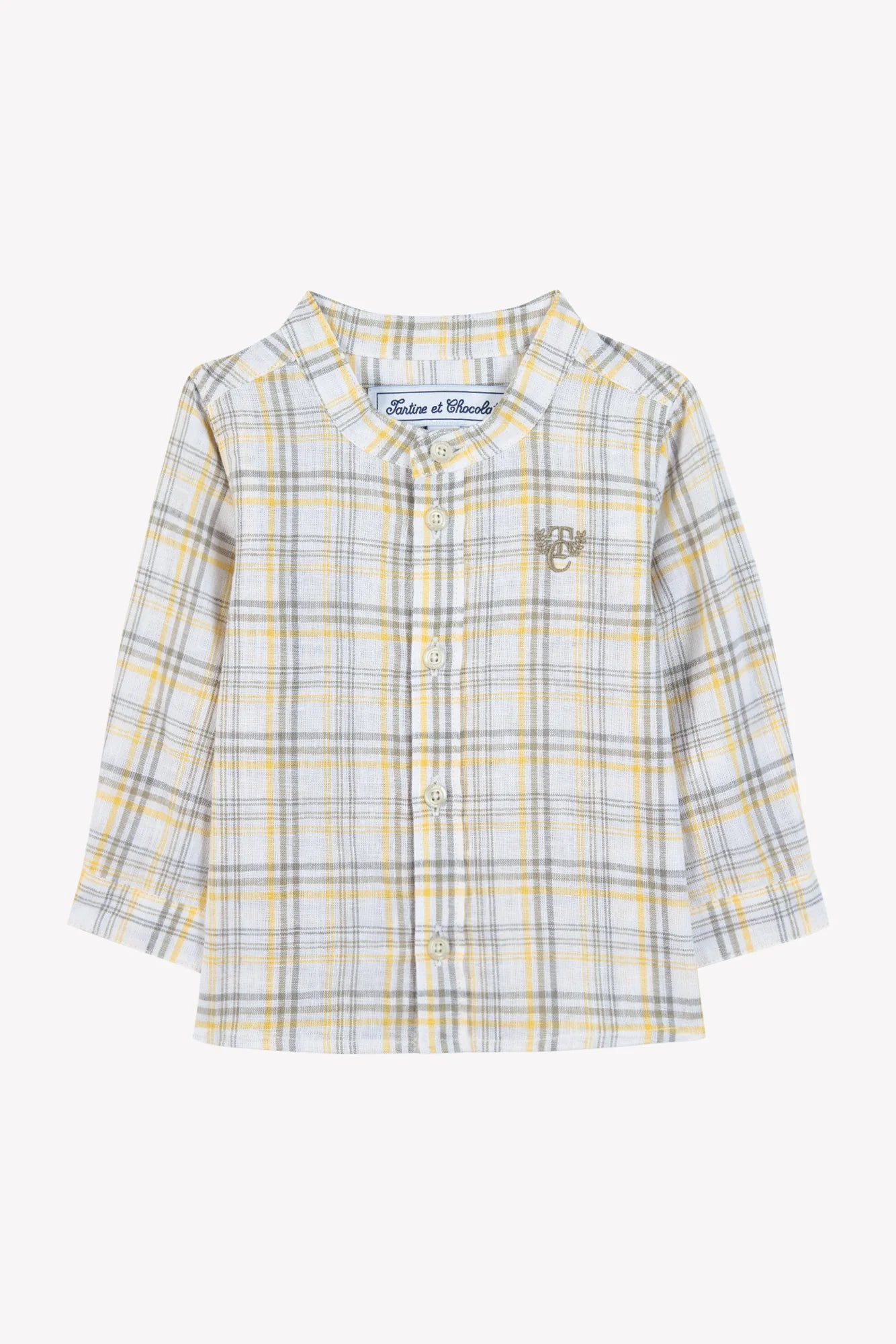 Tartine Boy's LS Round Neck Plaid Shirt