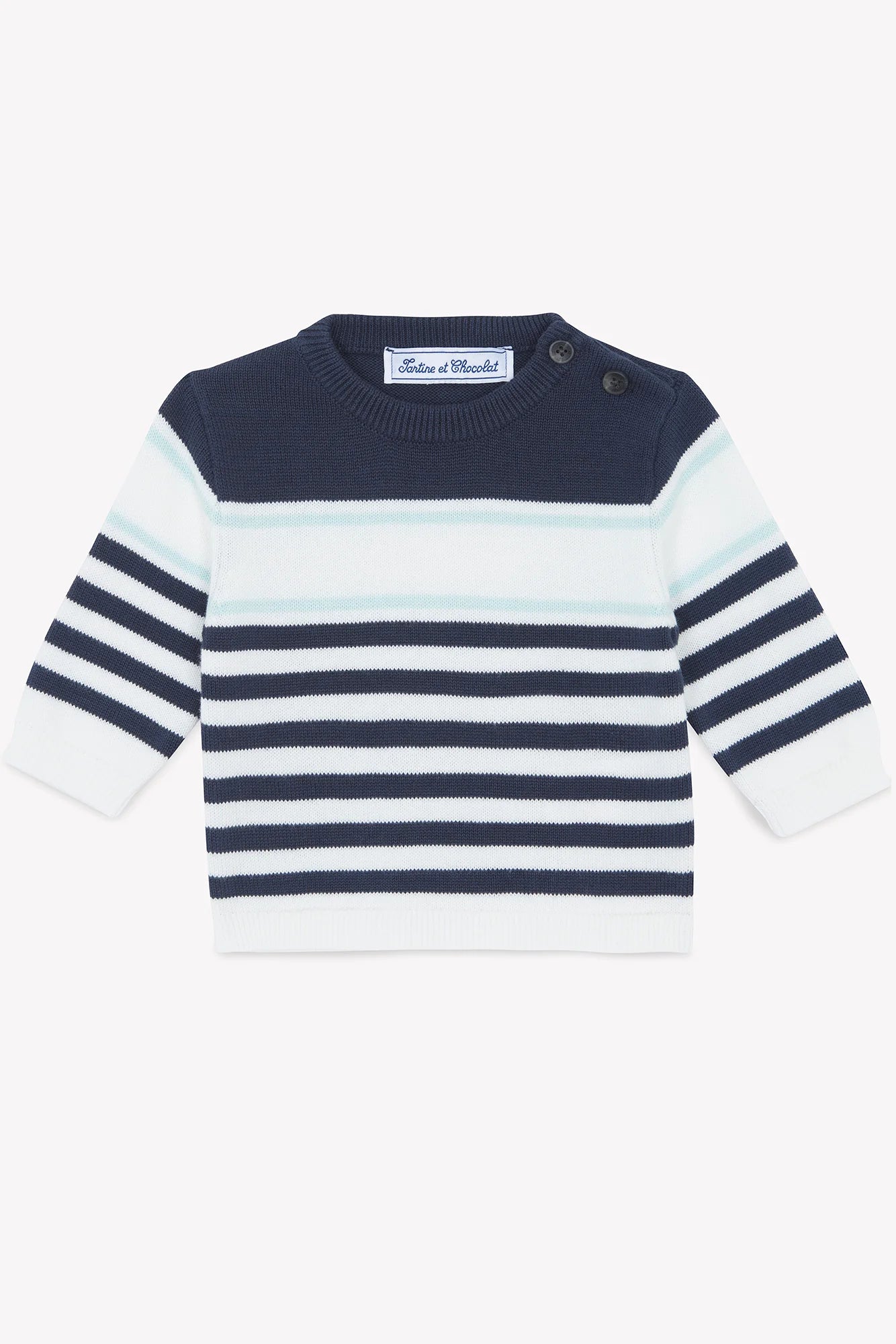 Tartine Boy's Striped Pull Over Sweater