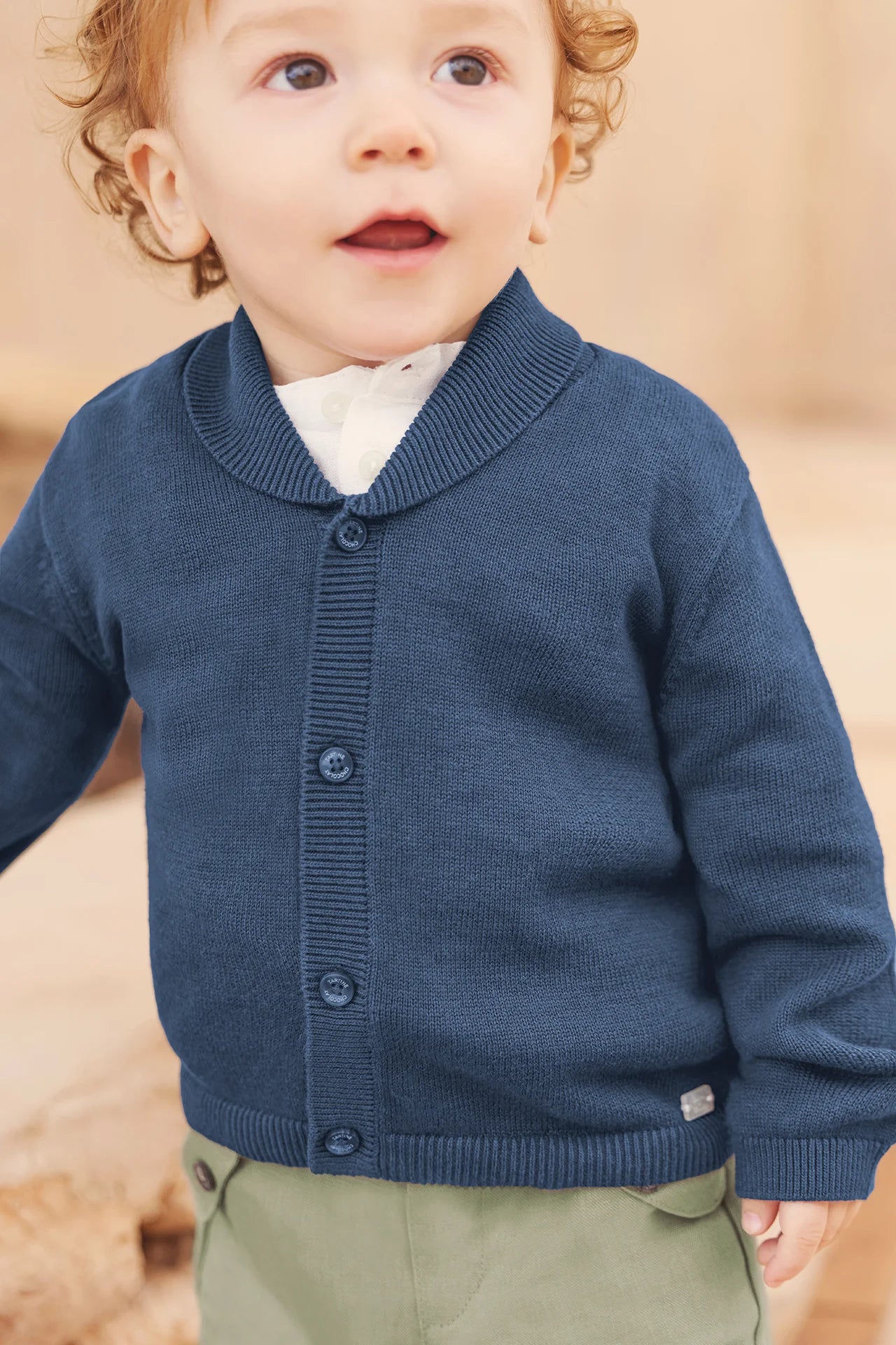Tartine Boy's Collared Cardigan