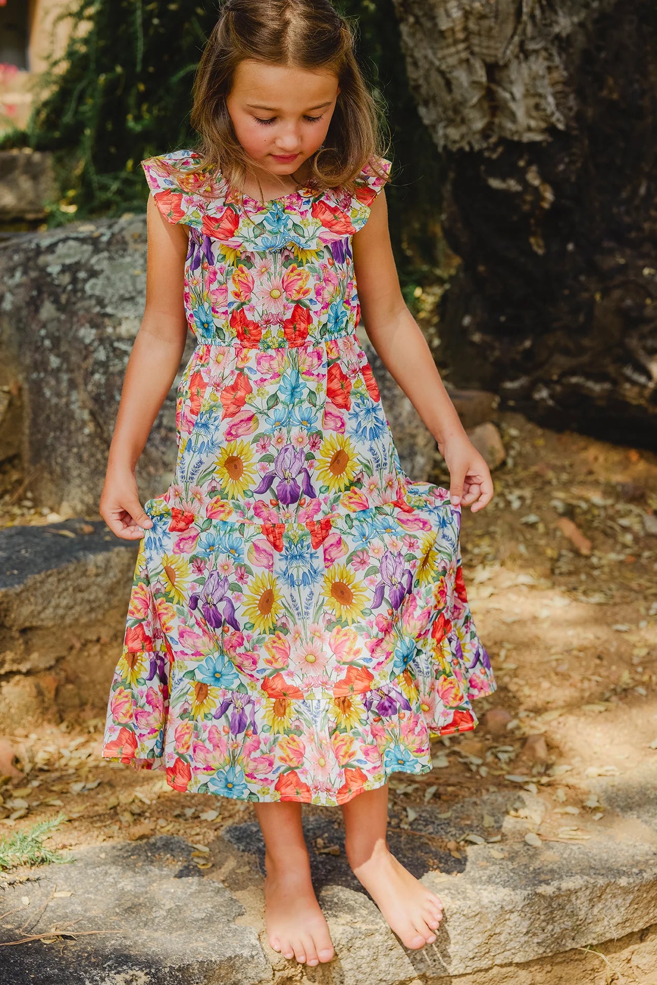 Tartine Sleeveless Flower Garden Dress