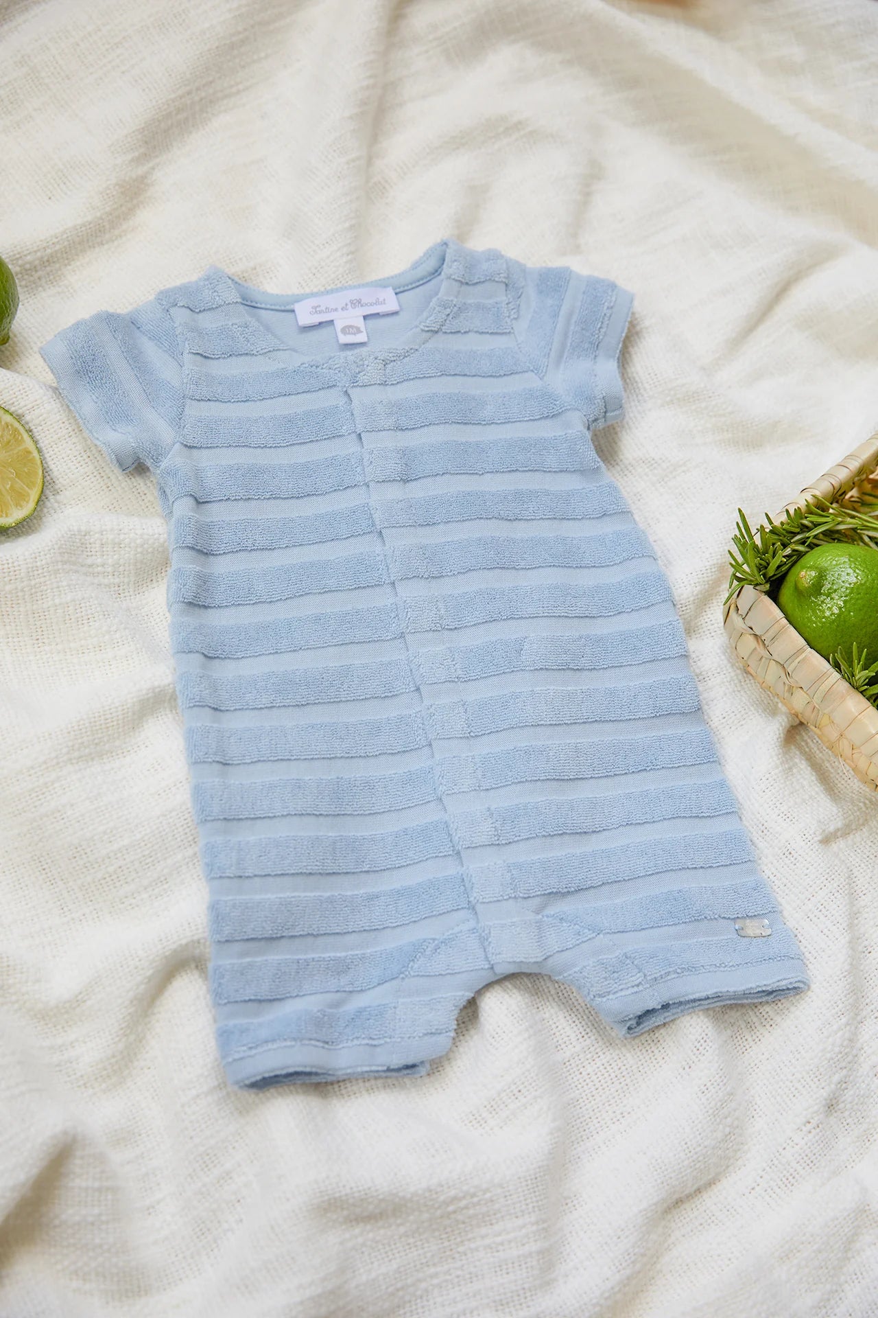 Tartine Terry Ribbed Baby Romper