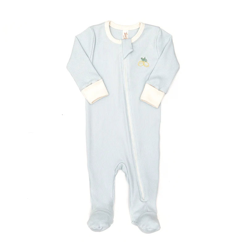 Tun Tun Ribbed Zip Up Footie