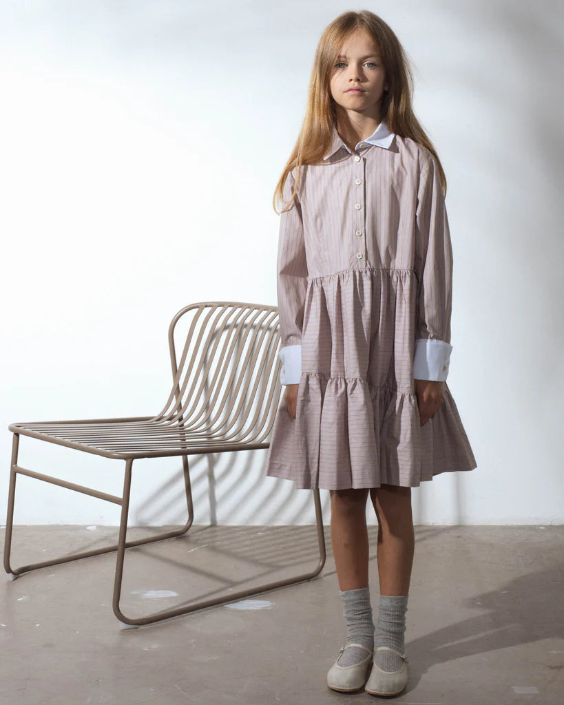 Unlabel Diablo Dress Dark Sand-Stripes / 6Y Unlabel Diablo Dress Dark Sand-Stripes / 6Y