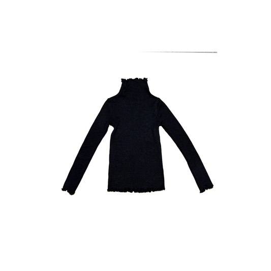 Venera Arapu Indie Cheer Ribbed Turtleneck Blouse | Tuesday's Child