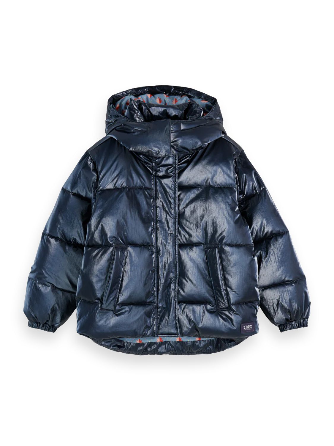 Scotch & Soda Short Metallic Puffer Jacket