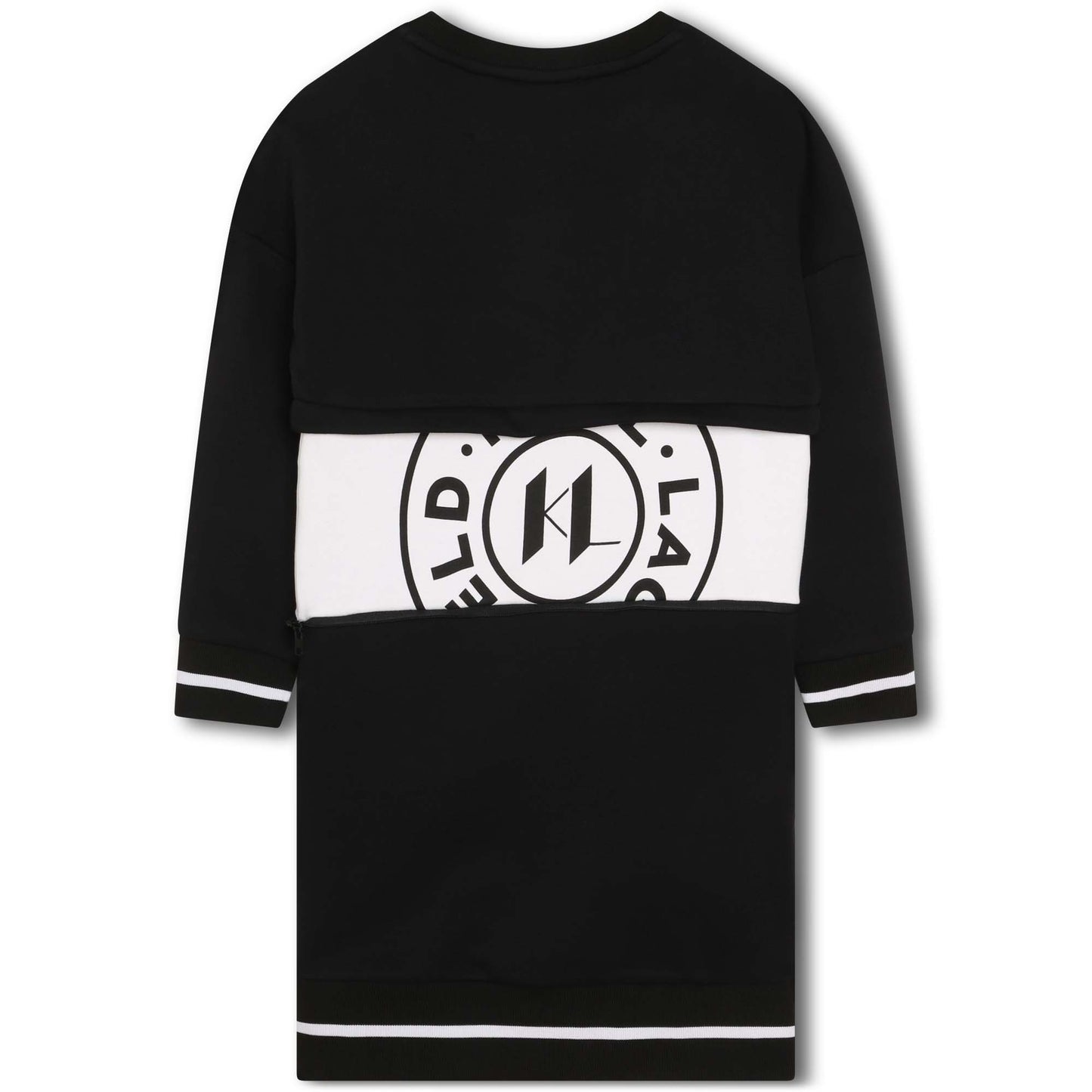 Karl Lagerfeld Sweater Dress w/ Front Logo Print