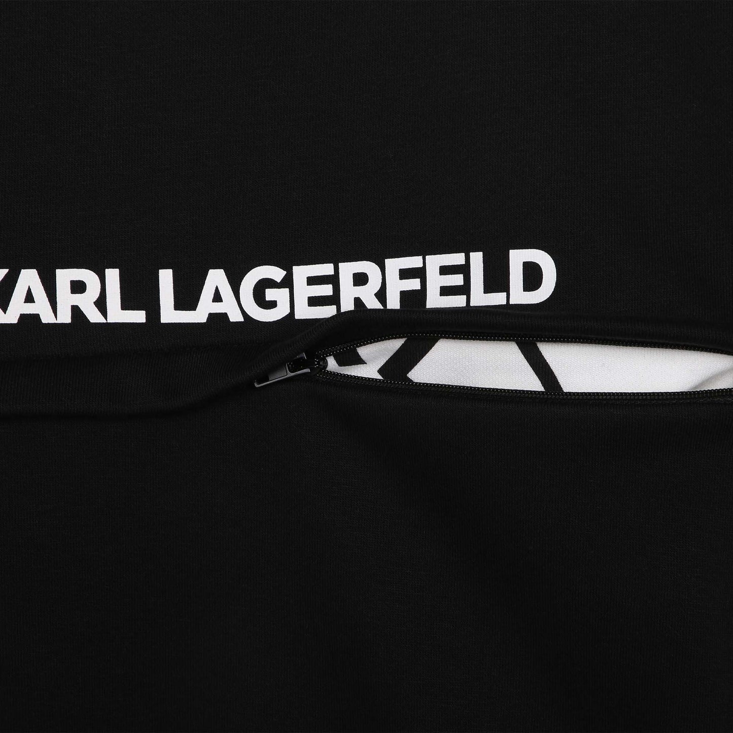 Karl Lagerfeld Sweater Dress w/ Front Logo Print