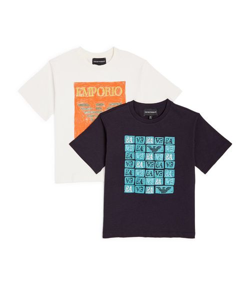 Armani Junior SS Graphic Print T-shirt