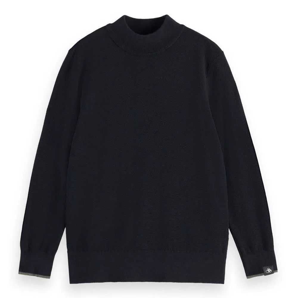 Scotch & Soda Regular Fit Mock Neck Pullover