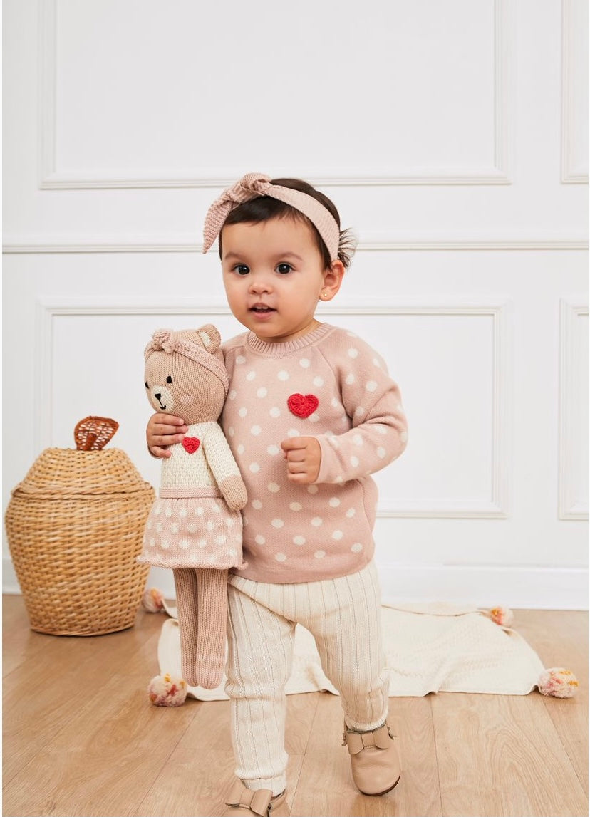 Tun Tun Baby Heart Sweater Set