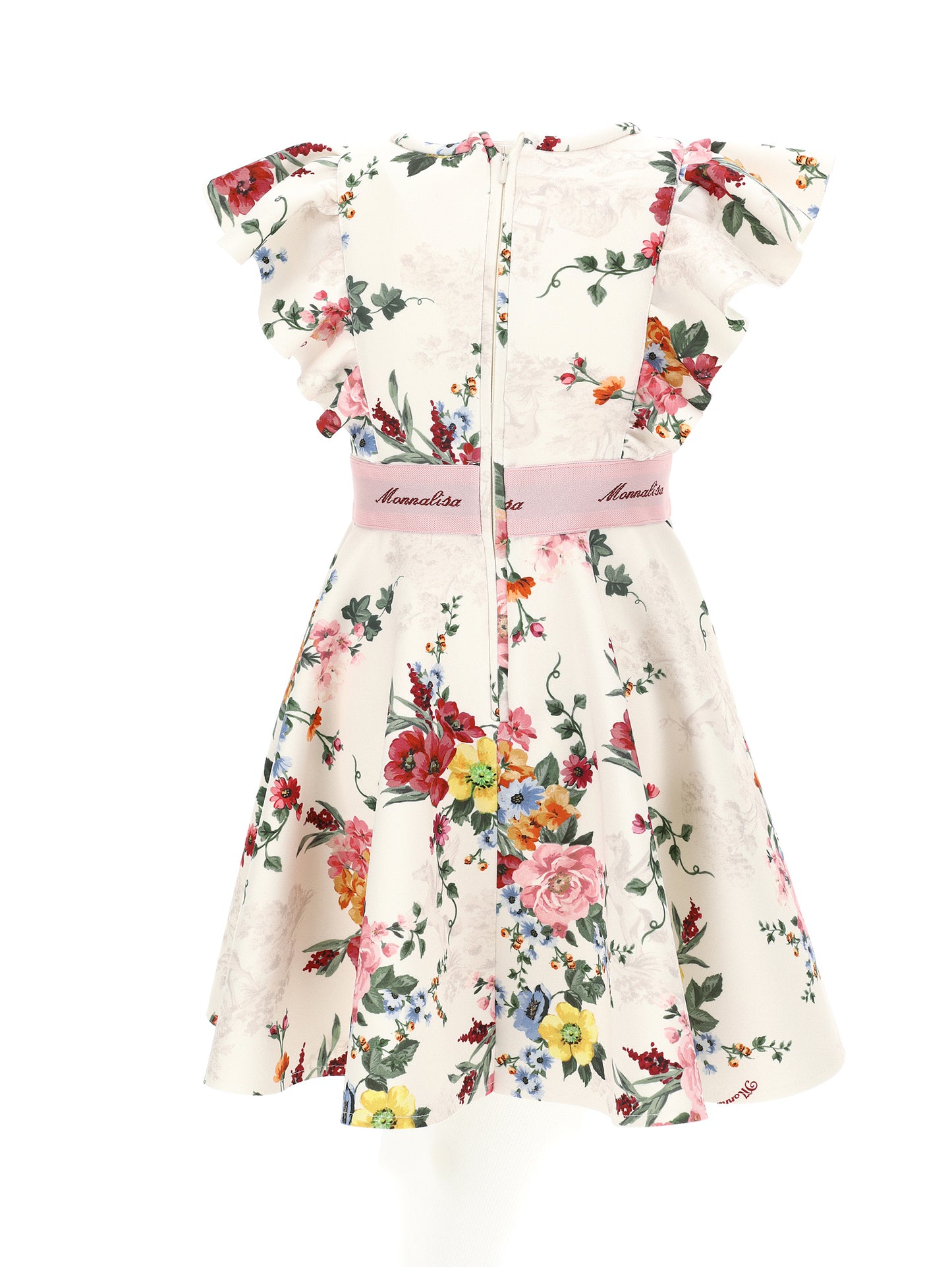 Monnalisa St. Tropez Neoprene Floral Dress