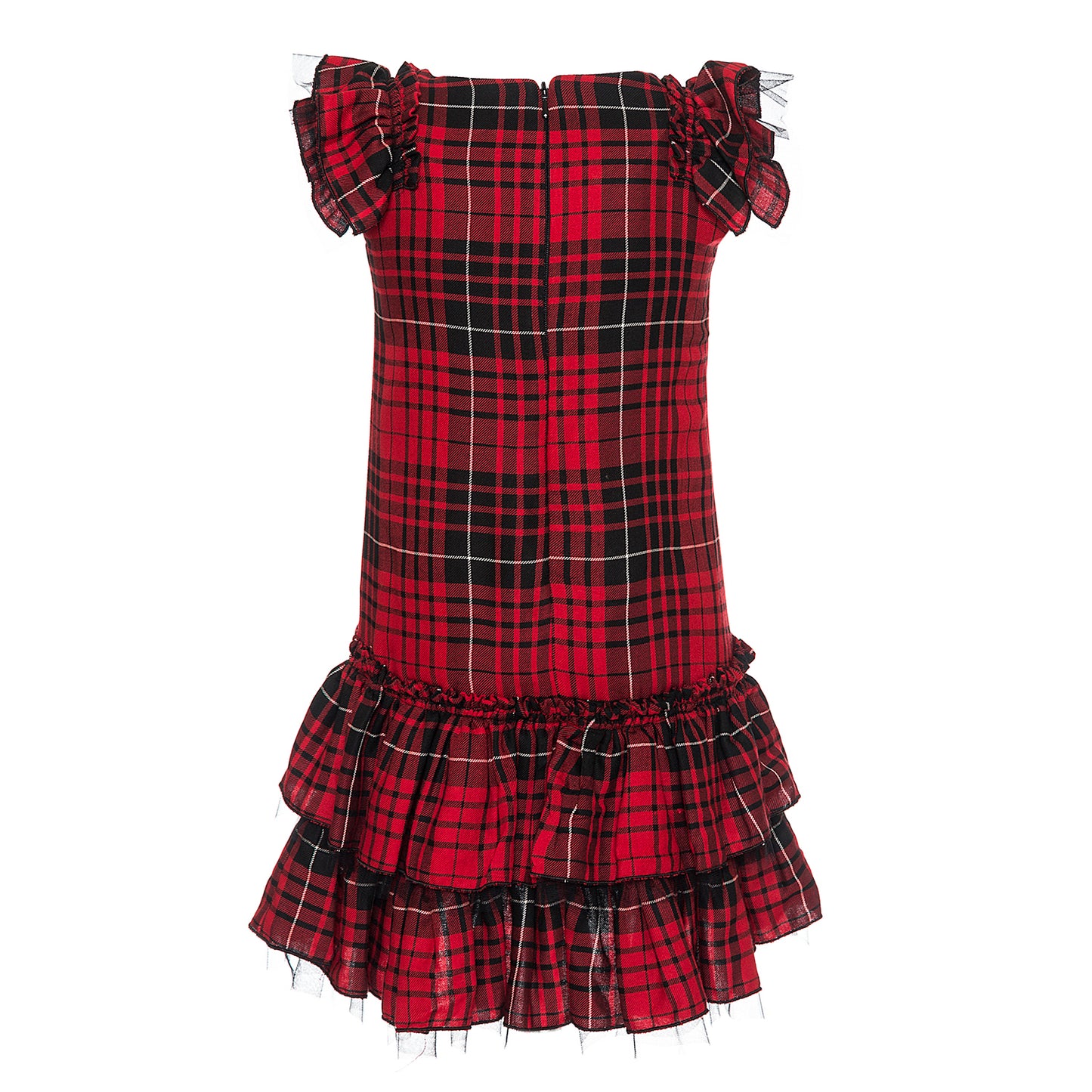Monnalisa Vaiella Plaid Dress