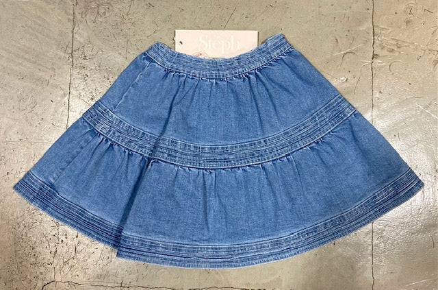 Steph Chambray Full Skirt