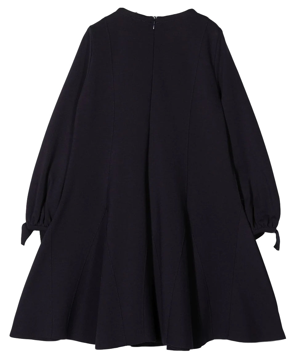 Il Gufo Bow Sleeve Seam Dress