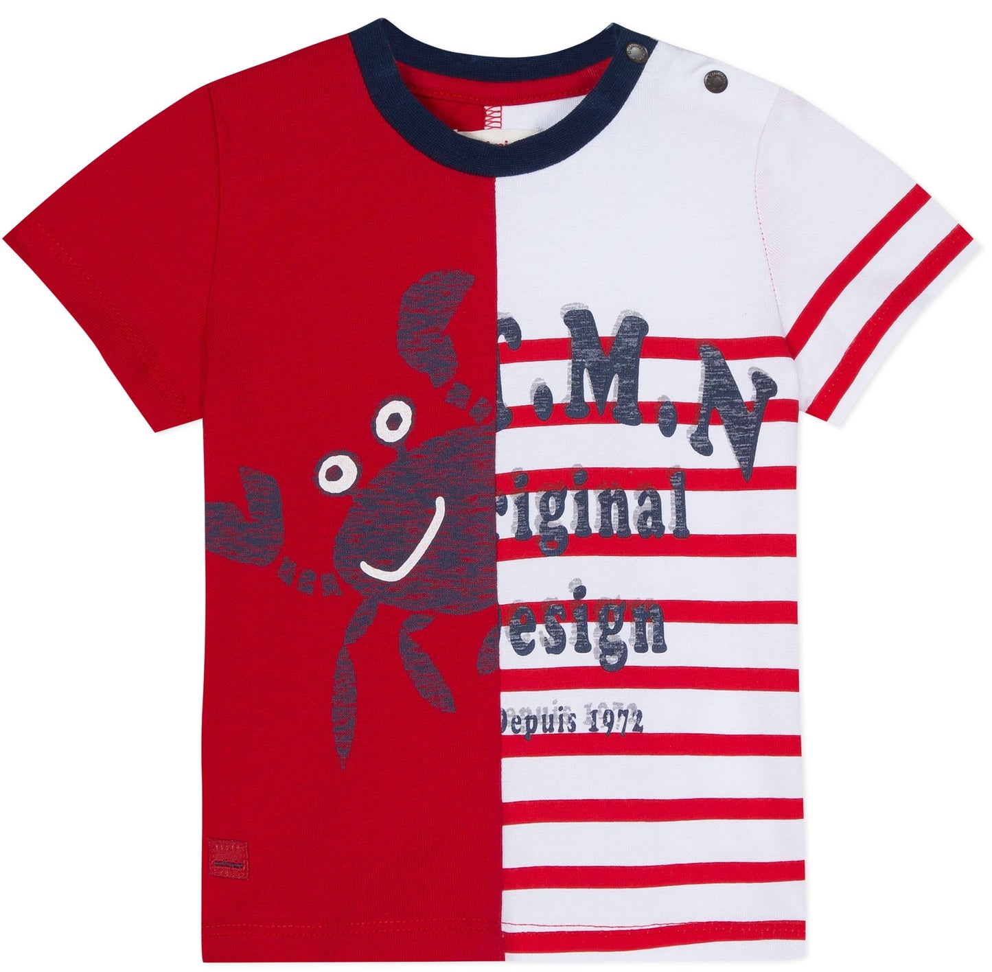 Catimini Short Sleeve Crabs Tee Shirt