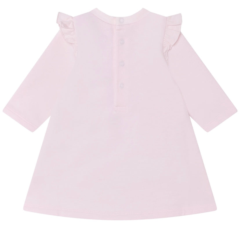 Little Marc Jacobs Long Sleeve Hand Bag Print Dress
