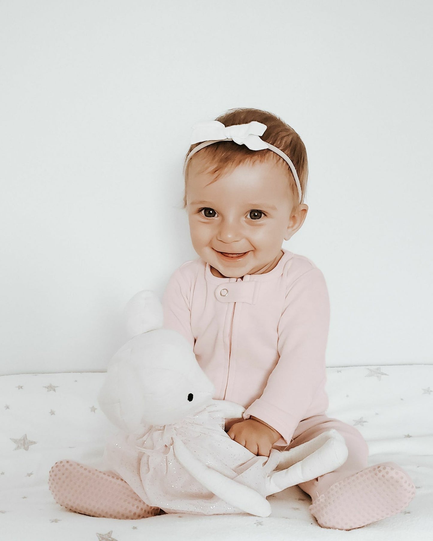 L'ovedbaby Baby Girl Zipper Footie