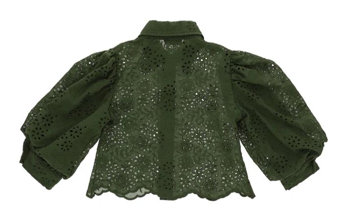 Monnalisa San Gallo Lace Blouse